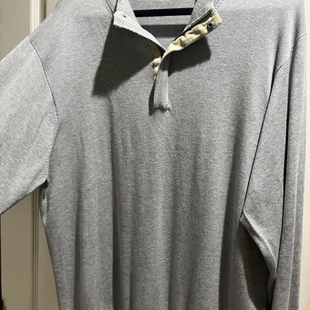 Peter Millar Quarter Zip Up 70%Silk 26%Cotton 4%Cashmere Blend Extra Large